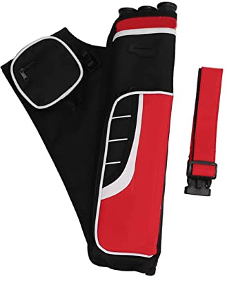 Carquois de Hanche de Flèche de Tir à l'arc, Pochette de Sac d'arc de Taille de Support de Flèches, Carquois Réglables pour la Cible de Chasse à l'arc Pratiquant Les Jeunes Adultes(Rouge)