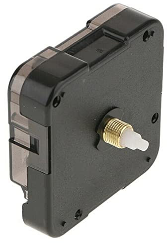 XQZMD 12888 Quarz DIY Wanduhr Batteriebetriebener Bewegungsmechanismus Kehren leise Bewegung Motor Hände Reparatur Teile Ersatz (8mm)