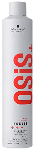 Schwarzkopf Osis+++ Freeze, Laca de Fijación Fuerte, 500 ml (el empaque puede diferir)