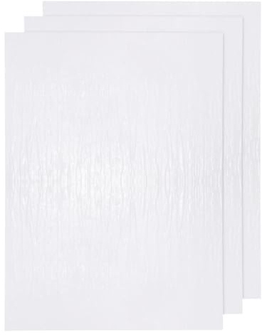 QUARKZMAN DIY vattenvågigt ark 19,7 x 10,6 tum klistermärke vatten textur rörelse dekoration scener lacustrus hus dockor - 3-pack, transparent