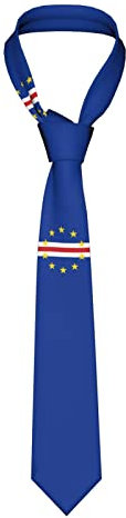 Krawattenschal Flagge Von Kap Verde, Arbeit Krawatten Mikrofaser Business Halstuch Schmutzabweisend Herren Krawatte Für Business Büro Festliche