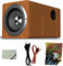 Subwoofer, 6.5 Inch Powered Wooden Subwoofer, 100W Home Theater Bookshelf Speakers, Compact Design, for Home Theaters, Computers