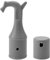 APOMOONS 2 pcs Crochets pour fenêtres de toit, Crochets pour fenêtres de toit avec base antidérapante, Pièces détachées pour barre d'ouverture, Crochets gris pour escaliers de grenier (25 MM)