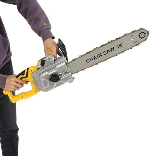 Tagtuell Tronçonneuse électrique, lubrification automatique de la chaîne, longueur de lame 40,5 cm, tronçonneuse électrique pour couper le bois et les troncs