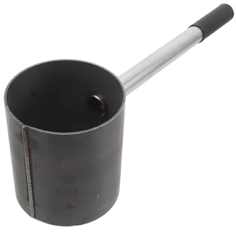 Abaodam Accenditore a Carbone in Acciaio con Manico Secchio per Stufa da Barbecue Portatile Resistente al Calore Accendifuoco per Griglia per Campeggio e Cucina all’Aperto