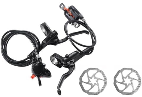 kopplingsspak Bromsspak Passar för Shimano MT200 MT201 M315 MTB Mountainbike Hydrauliska skivbromsar 2-kolvs 3-fingers stålspak BL-MT200 Motorcykelbromsspak(MT200 with HS1 2pcs)