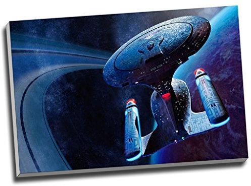 Star Trek Raumschiff Enterprise Movie Leinwanddruck, Wandkunst, Bild, Leinwanddruck, groß, A1, 76,2 x 50,8 cm