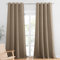 PONY DANCE Verdunklungsvorhänge mit Ösen 2er Set Schlafzimmer Vorhänge Blickdicht Thermo Gardinen Hitzeschutz Blackout Curtains for Living Room, H 245 x B 140 cm, Cappuccino