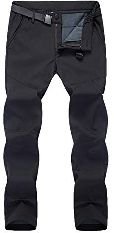 Dawwoti Pantalon Femme Ski, Pantalons Épais Outfit Ski Thermique Imperméable À l'eau en Peluche De Neige pour Les Dames Camping Les Sports d'hiver Pantalon De Randonnée Durable Coupe-Vent