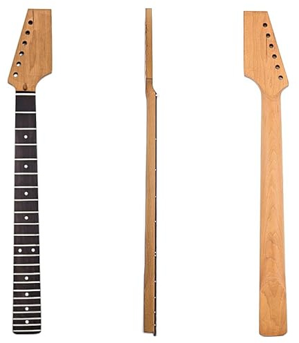 Ogdni Roasted Electric Guitar Neck, Rosewood Fingerboard,Half Paddle Headstock 22 Frets,9.5 (GS71)