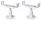 Feegow Floor Mounting Brackets For Radiator, Aluminum Radiator Bracket, Height Adjustable Radiator Stand, Drop Leg Two-column Radiator Bracket(Adjustable 13-18 cm)