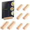 AMSGANK Segnaposto Legno Supporto, 8 Pezzi Portacarte in Legno Wood Place Card Holder Portafoto Portanumeri da Tavolo Supporto Menu per Ristoranti Matrimoni Banchetti Feste Celebrazioni