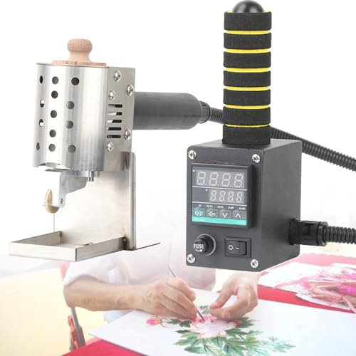 Aplicador de pegamento con rodillo adhesivo termofusible de empuje manual, rodillo adhesivo termofusible comercial, temperatura ajustable de 50 a 220 ℃, para embalajes y productos de cuero.,150ml-30mm