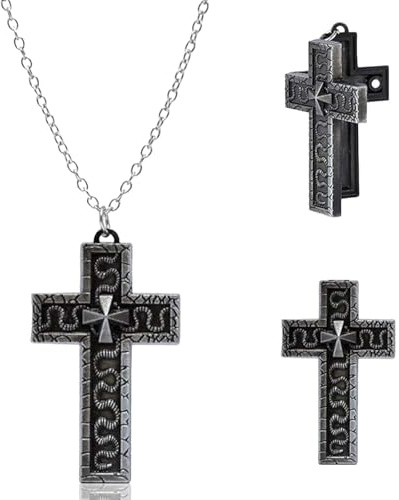 SoundZero Croce antica, Thanos Chain Cross, Collane del trailer a forma di carattere dieci, Controparte coreana tradizionale di gioco tradizionale, Catena di giochi coreani (nero)