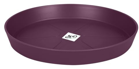 Elho Loft Urban Soucoupe Ronde 30 - Soucoupe pour Extérieur - Ø 30.2 x H 4.1 cm - Violet/Mauve Érable