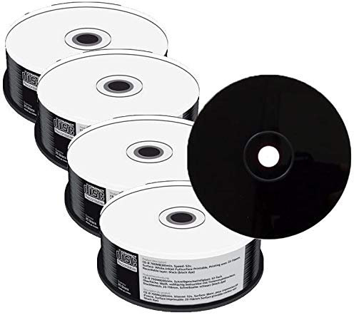 100 Mediarange Black Bottom CD-R CD blank disc White Printable 52x 700MB 80 mins MR241