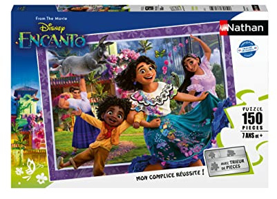 Nathan - Puzzle pour Enfants - 150 pièces - Bienvenue à Encanto - pour Enfants dès 7 Ans - Puzzle de qualité supérieure - Carton épais et résistant - Disney - 86175