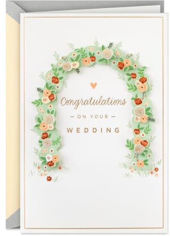Hallmark Signature Wedding Card (Flower Arch)