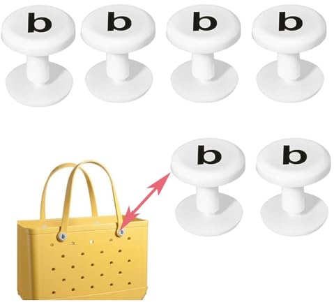 5PCS Beach Bag Replacement Buttons, Boggg Bag Accessories Replacement Rivets for Beach Bag Rubber Tote Accessories