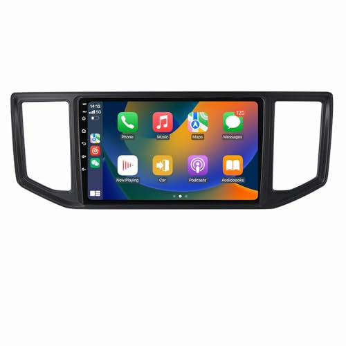 10'' Touchscreen GPS Sat Nav Navigation Navigator Monitor Maps Autoradio with CarPlay & Android + HD Rear View Backup Reversing Camera Parking System Compatible with V W Crafter(MK2) / MAN TGE