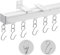 VEVOR Binario per Tende da Soffitto 2,7 Metri, Sistema di Binari Scorrevoli per Tende da Soffitto, Binario per Tende Divisorie per Stanze Soffitto Parete per Soggiorno, Camera da Letto, Bianco