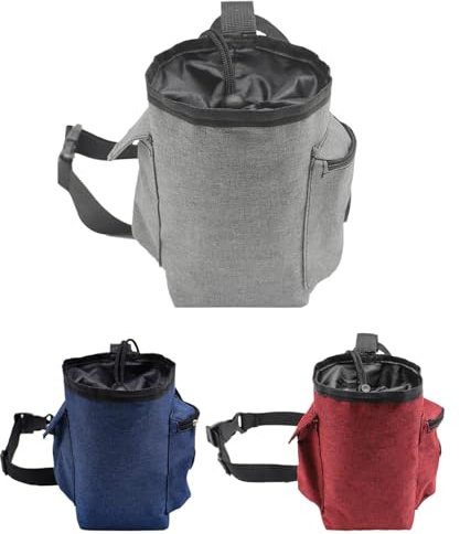 Borsa per gesso per arrampicata su roccia - Borsa per gesso per arrampicata su roccia | Borsa per magnesite da palestra con cintura regolabile e tasca con cerniera, custodia con chiusura a coulisse pe