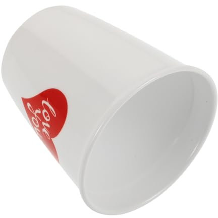IMIKEYA Taza De Cerámica Reutilizable Con Diseño De Corazón Rojo Para San Valentín y Bodas Favor De Boda Práctico y Romántico Apta Para Bebidas Calientes y Frías