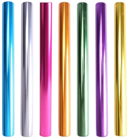 MiOYOOW Staffelstäbe aus Aluminium, 7-teilig Leichtathletik-Staffelstäbe, Hohler Rennstab für Outdoor Sportübungen, Lauftraining von Athleten