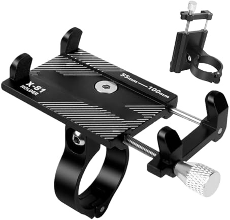 Celuicion Supporto per telefono per bicicletta - Supporto per bicicletta regolabile per Smartphone,Attrezzature di navigazione GPS Video Chiamate Vlog e Streaming