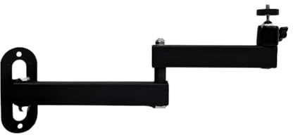 Koolenry Foldable Projector Mounting Rack with 1/4 Inch Screw Size Wall Mount Stand for Secure Ceiling and Hanging Holder