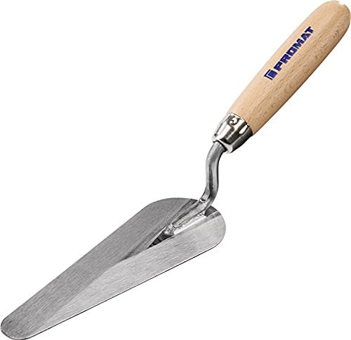 PROMAT Katzenzungenkelle L. 160mm gehärtet, m. Buchenholzheft STA PROMAT, Länge 160 mm, gehärtet, m. Buchenholzheft