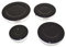 Ufixt Oven Cooker Hob Gas Burner Crown & Flame Cap Kit for Hoover and Hotpoint Small: Cap - 55mm - Medium: Cap - 75mm - Medium: Cap - 75mm Diameter x 3mm, Base - 68.5mm Diameter x 18mm (26mm inc.
