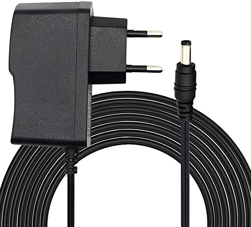 LEYF Universell strömförsörjning 9 V DC 1A, AC 100–240 V 50/60 Hz, adapter, kontaktströmförsörjning, nätadapter/110 cm kabellängd (5,5–2,1 mm kontakt), kompatibel med TV-box, modem, LED-remsor,