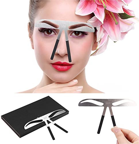 Pochoirs à Sourcils pour Débutants, Règle à Sourcils Réutilisable pour Femmes, Dessin de Sourcils, Positionnement de la Carte, Outil de Mesure de L'équilibre, Outils de Maquillage (sourcil classique)