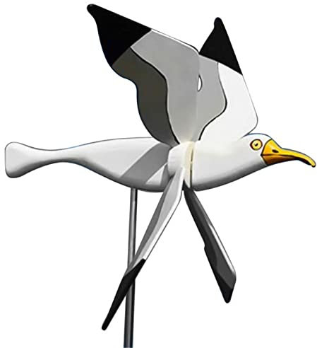 Molino de viento Asuka de gaviotas de gaviota, decoración de jardín, figura neumática para decoración de bosque de césped Imtrub