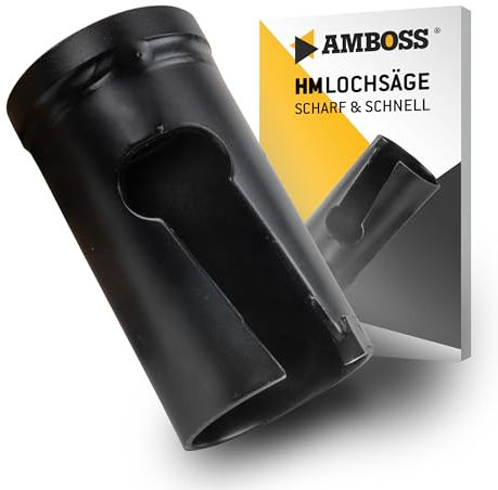 Sega a tazza HM da 44 mm per legno, piastrelle, fibrocemento, gesso, calcestruzzo aerato, plastica – Trapano a tazza/sega circolare/fresa – Profondità di taglio 58 mm – Filettatura M16 – senza