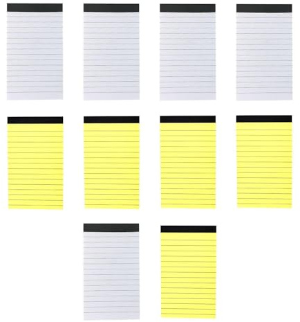 Paquete De 10 Bloc De Notas Pequeño A7, Bloc De Notas, Cuaderno Pequeño, Cuaderno De Bolsillo, Memo, Bloc De Notas, Bloc De Notas De Estenografía