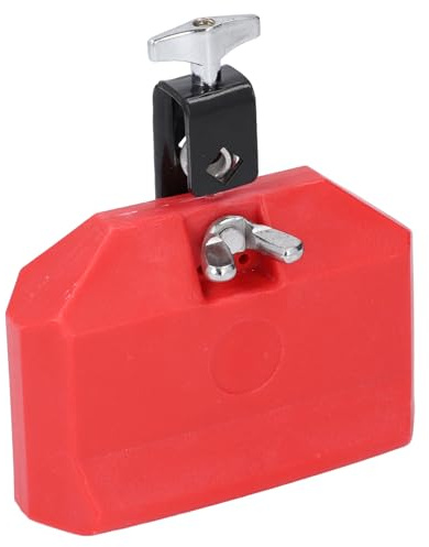 Bloque de Percusión Jam Block Instrumento Musical para Soportes de Cencerro Fabricado en Plástico Duro con Sonido y Baqueta de Incluida Ideal para Ritmos Latinos