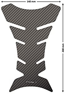 Puig 4051C tank protector model Performance in carbon-look finish, modern and adaptable design that protects your motorcycle’s paint from daily wear and tear