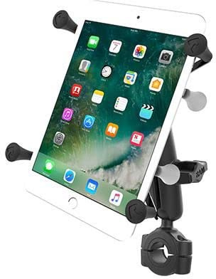 RAM Mounts Rail kit, M- X-grip, B-size X-Grip with Torque Medium, RAM-B-408-75-1-UN8U (X-Grip with Torque Medium Rail Base for 7-8 Tablets, Tablet/UMPC, Bike/Car, Black)