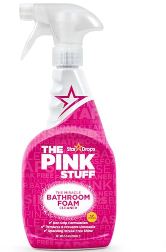 Stardrops - The Pink Stuff - Miracle Bathroom Foam Cleaner 750ml - Baths, Tiles, Soap Scum, Limescale, Streak Free