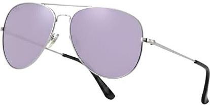 Komonee Pilot Style Designer Sunglasses - Classic Retro Shades for Unisex Men & Women UV400 Protection Glasses, Great for Cycling Golf Fishing Sports & Holidays