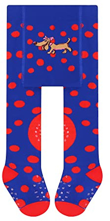 L&K-II 1-pack krypstrumpbyxor baby flickor pojkar strumpbyxor med ABS sula halkfria noppor prickar djur hjärta motiv 2769, 2769C-1-serien, 68/74 cm