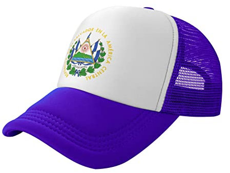 874 Baseballkappe EL Salvador Wappen Basecap Baseball Retro Baseball Cap Atmungsaktiv Baseballkappe Mütze Für Athletic Running Outdoor
