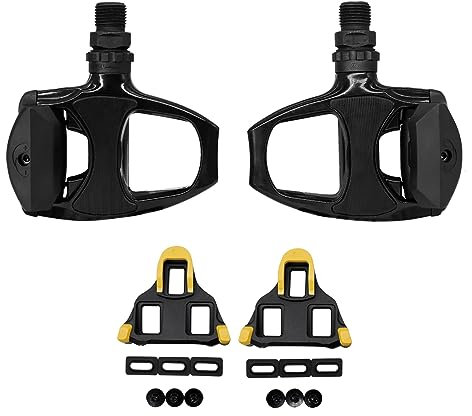 SPD-SL PD-R540 Rennradpedale Professionelles Fahrrad Selbstsicherndes Pedal mit Klampe Radfahren Verriegelungspedal (Schwarz)