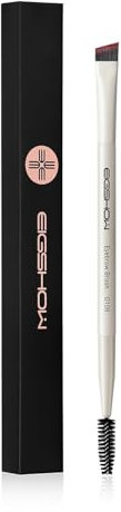 EIGSHOW Pennello per sopracciglia,Pennello per sopracciglia angolato a doppia estremità per Definizione delle sopracciglia e dell'eyeliner,spazzola a spirale per sopracciglia o ciglia(D108)