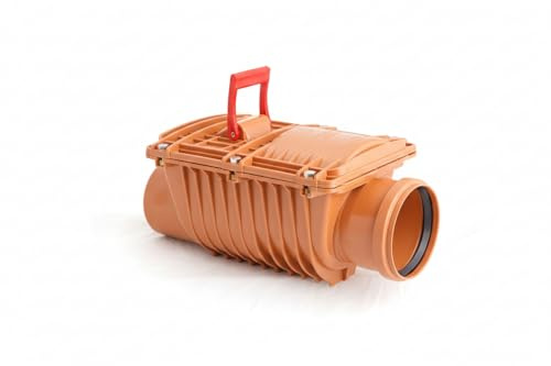 WYSKONT Valvola di ritegno DN110 a doppia valvola - protezione contro lo scarico delle acque reflue - chiusura manuale - guarnizioni impermeabili - elementi in acciaio inox