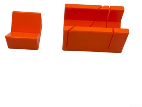 Yuanpgky Mini for Mitre Box for Woodworking with 45 and 90 Degree Angle Slots, ABS Plastic Construction for Wood Cutting, Secure Clamping System for DIY Projects