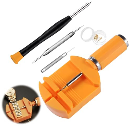 Wcawnlt Herramienta Correa Reloj Kit Profesional Completo Abrir Quitar Eslabon Pasador Destornillador Relojero para Ajustar y Reparar Reloj en Casa y Taller