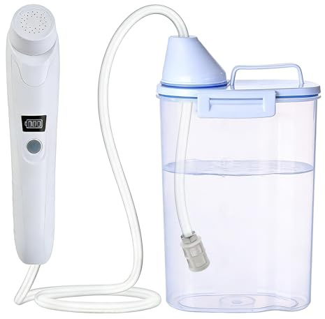 Bidet portatile doccia per sedere, bidet elettrico da viaggio, doccetta con serbatoio dell'acqua da 2,5 l, Peri Bottle per toilette all'aperto, campeggio, bottiglia spray manuale, bottiglia perineale